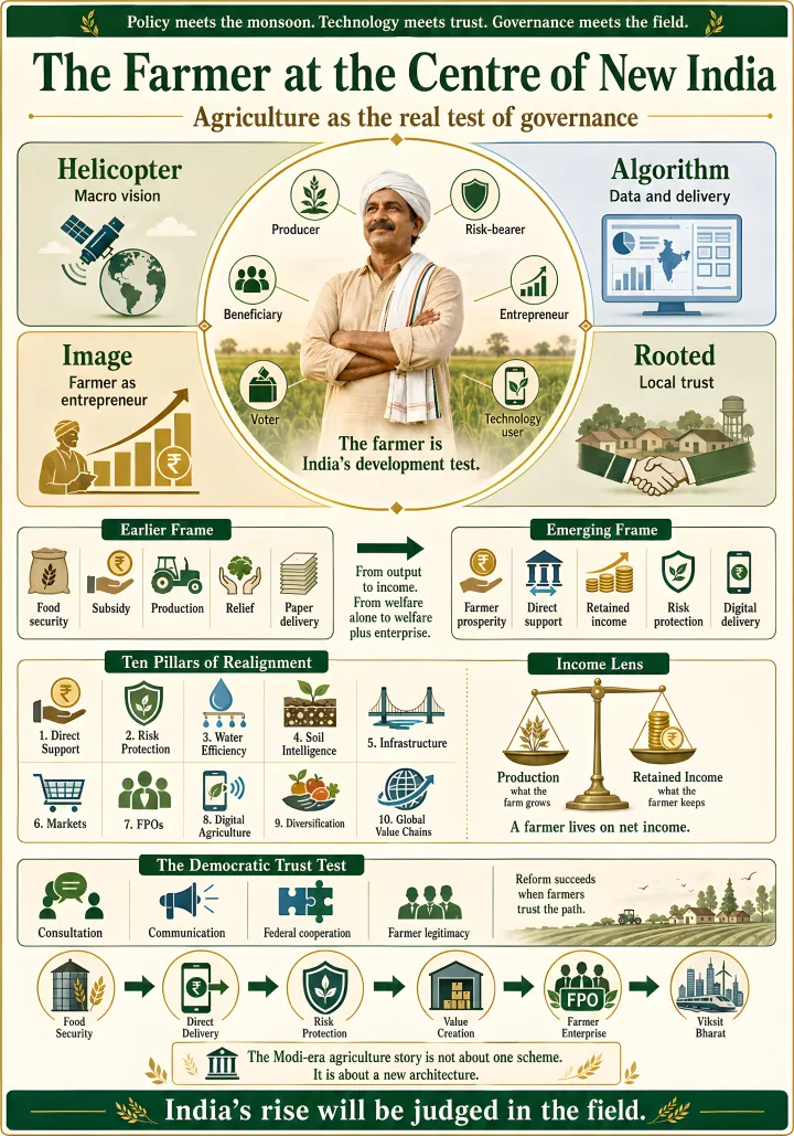 Infographic: The Farmer at the Centre of New India